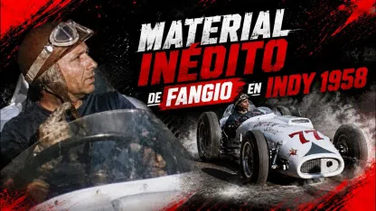 IM&Aacute;GENES IN&Eacute;DITAS: el d&iacute;a que Fangio gir&oacute; en Indian&aacute;polis