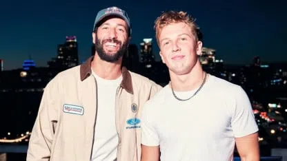 Daniel Ricciardo y Liam Lawson Daniel Ricciardo y Liam Lawson