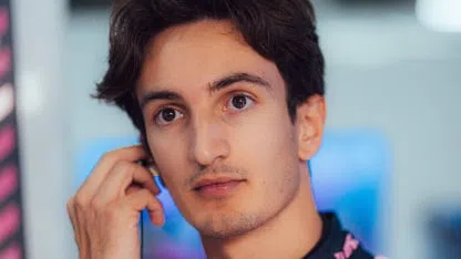 Gabriele Mini se subió al A526 de Colapinto en México Gabriele Mini se subió al A526 de Colapinto en México
