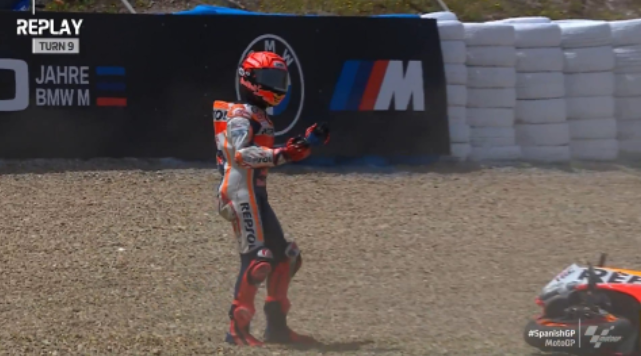 Dos caídas seguidas para Márquez Dos caídas seguidas para Márquez