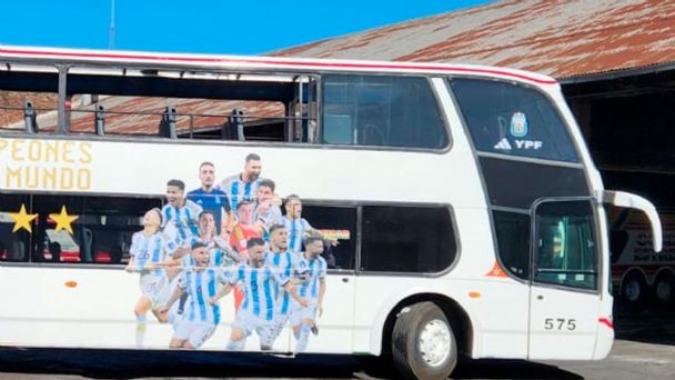 &iquest;C&oacute;mo ser&aacute; el micro de la Selecci&oacute;n Argentina que encaminar&aacute; la caravana hacia el Obelisco?