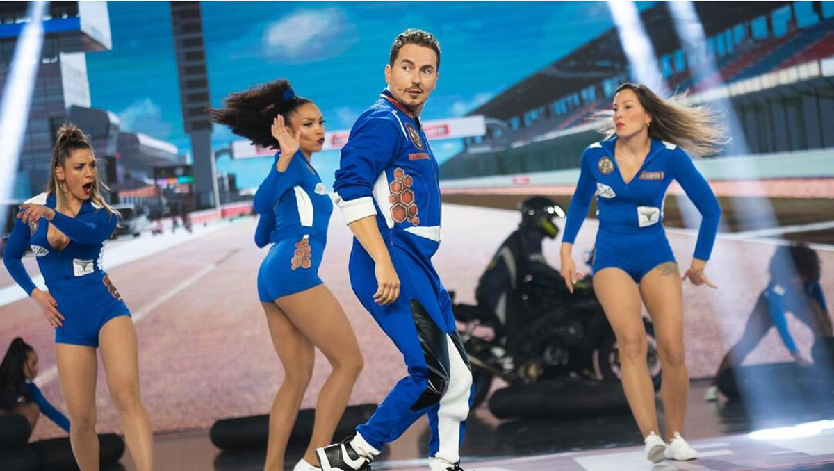 Jorge Lorenzo volvió a brillar en las pistas, pero de baile Jorge Lorenzo volvió a brillar en las pistas, pero de baile
