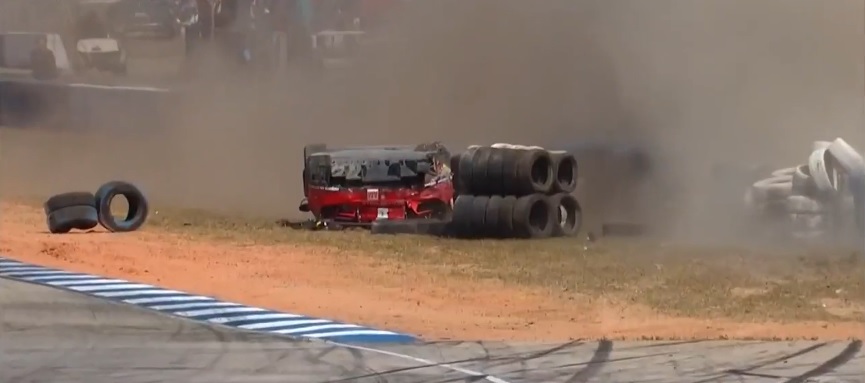 WEC: impresionante vuelco de Luis Pérez Companc en Sebring WEC: impresionante vuelco de Luis Pérez Companc en Sebring