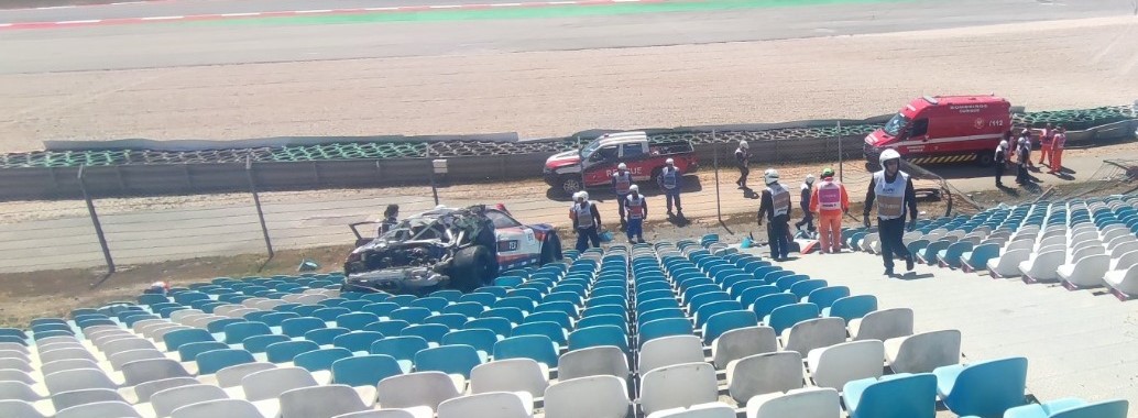WEC: un auto salió volando y terminó en la tribuna de Portimão WEC: un auto salió volando y terminó en la tribuna de Portimão