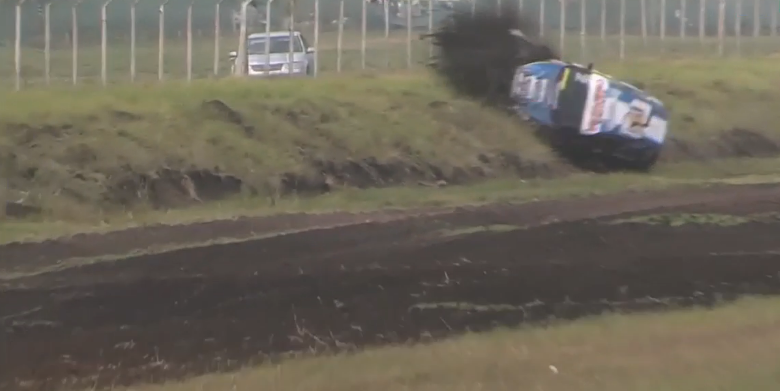 Turismo Pista: fuerte vuelco de Cerretti en la final de la Clase 3