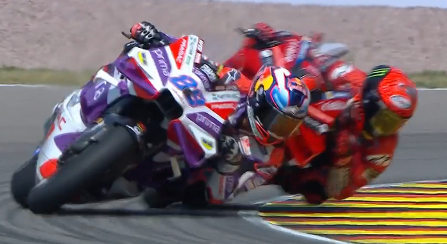MotoGP: Jorge Martín le ganó el duelo a Pecco Bagnaia y festejó en Alemania MotoGP: Jorge Martín le ganó el duelo a Pecco Bagnaia y festejó en Alemania