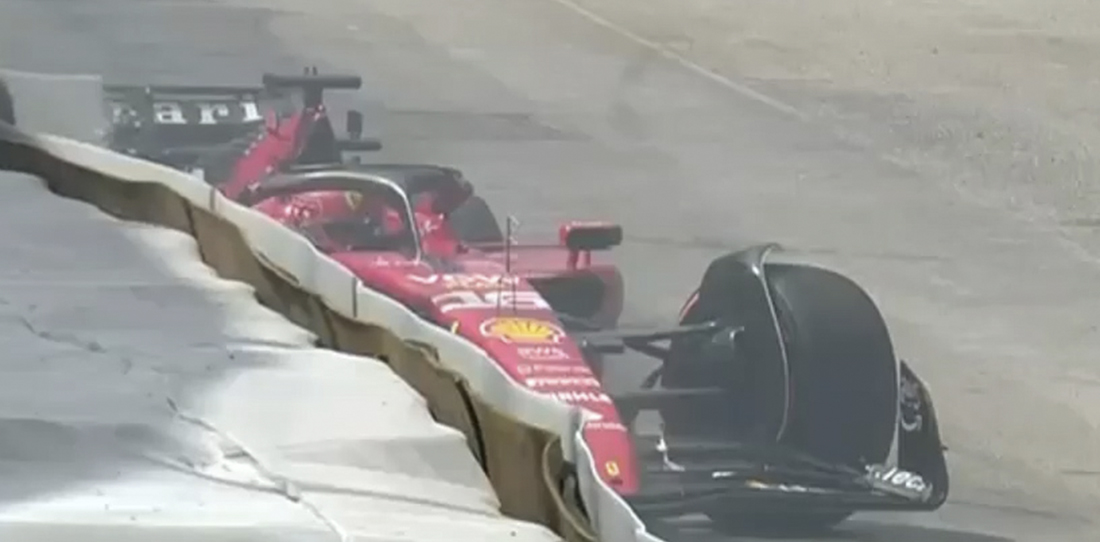 F1: &iexcl;De no creer! Leclerc se qued&oacute; sin carrera en la vuelta previa