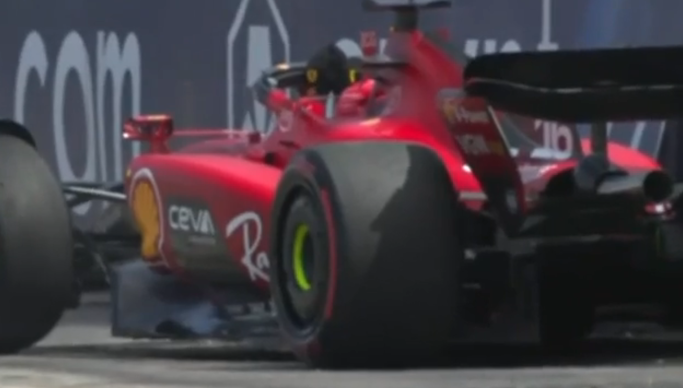 F1: el motivo que gener&oacute; el golpe y abandono de Leclerc en el GP de Brasil