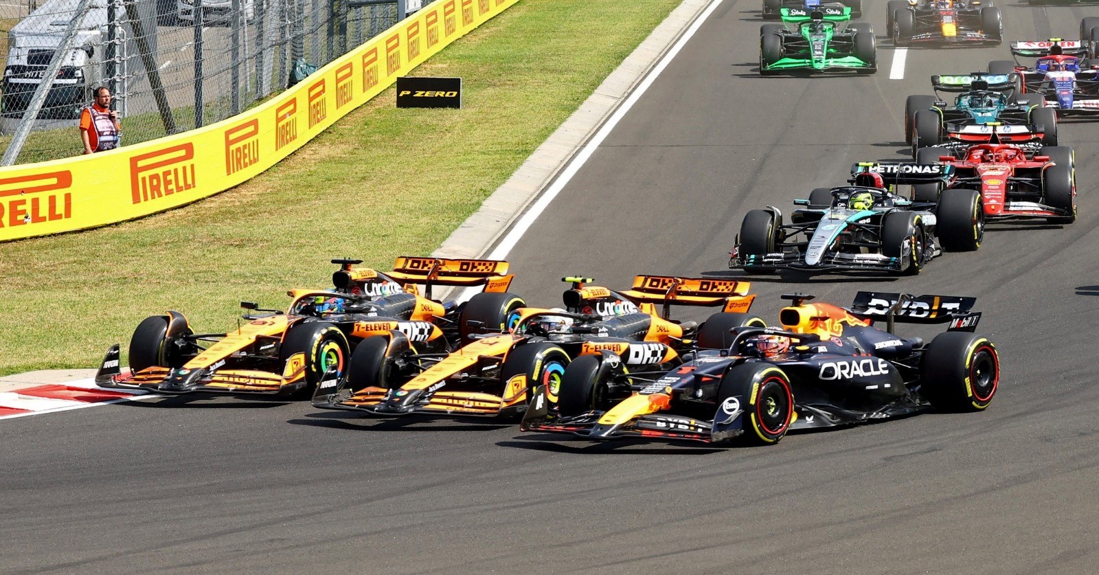 F1: la pol&eacute;mica largada entre Norris y Verstappen en el GP de Hungr&iacute;a