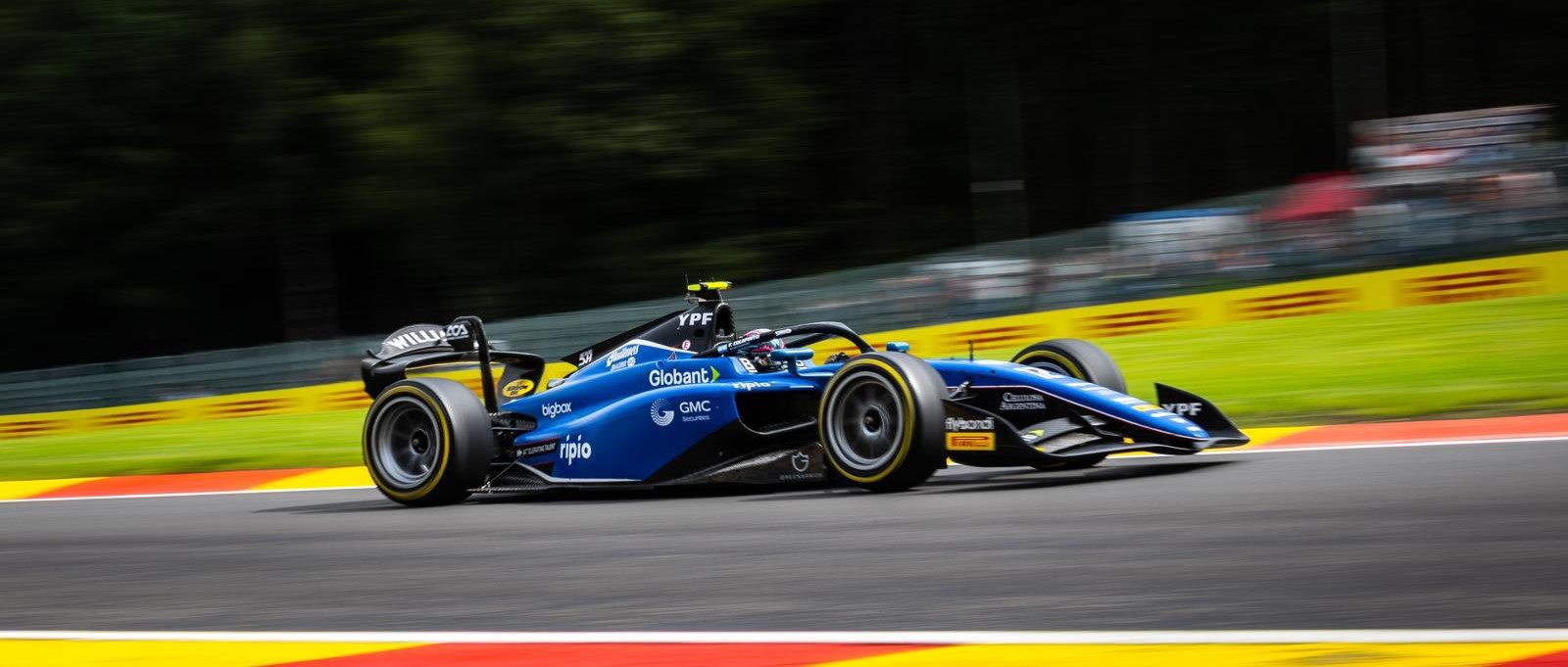 F2: Colapinto abandonó en la primera vuelta de la carrera en Bélgica F2: Colapinto abandonó en la primera vuelta de la carrera en Bélgica