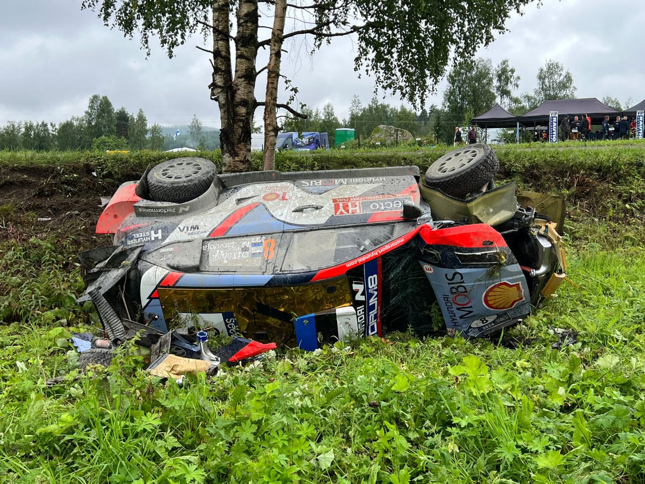 WRC: Tanak se retira del Rally de Finlandia luego de un fortísimo accidente WRC: Tanak se retira del Rally de Finlandia luego de un fortísimo accidente