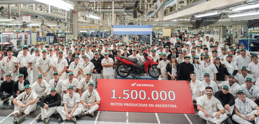 Honda supera las 1.500.000 motocicletas producidas en la Argentina