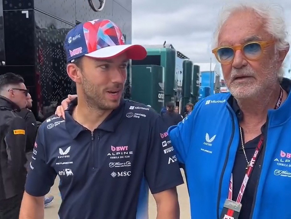 F1: la felicidad de Briatore tras la gran actuaci&oacute;n de Gasly en Silverstone