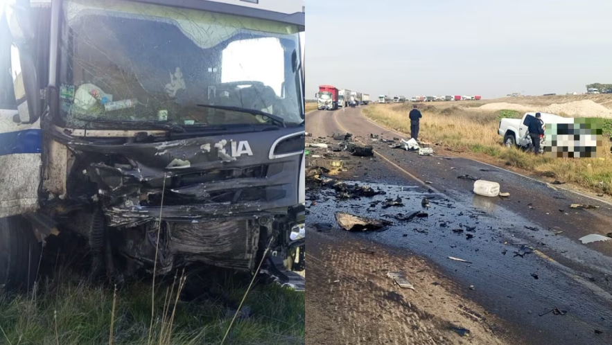 Tragedia en la Ruta 33: retiraron una camioneta, chocaron de frente contra un cami&oacute;n y murieron