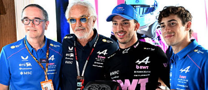 Briatore celebr&oacute; la pole de Gasly y el gran resultado de Colapinto en el GP de Italia de F1