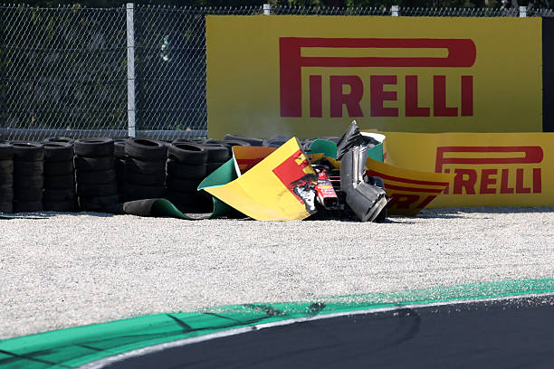 F1: fuerte accidente de Leclerc en Monza y bandera roja en el GP de Italia