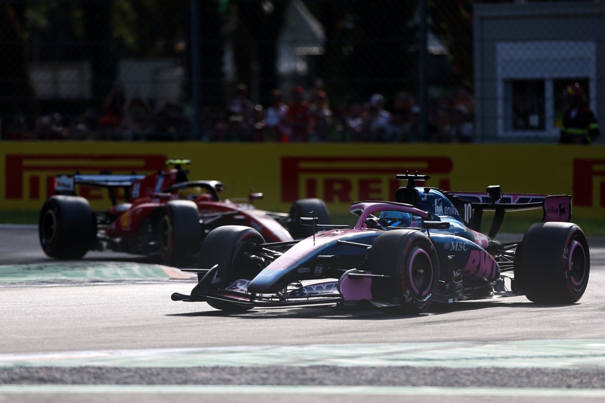 F1: la foto de Alpine que inmortaliz&oacute; un arranque &eacute;pico en el GP de Italia