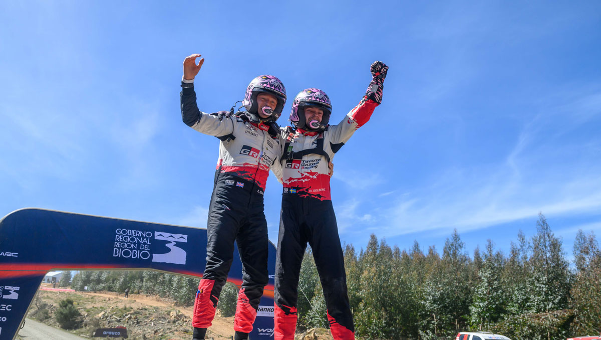 WRC: Oliver Solberg no dej&oacute; dudas en Chile y Toyota festej&oacute; su sexto t&iacute;tulo al hilo entre los equipos