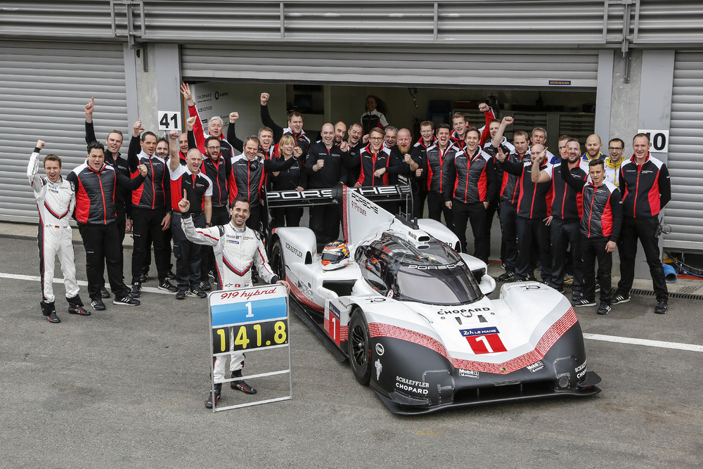 Porsche rompe el r&eacute;cord de la F1 en Spa Francorchamps