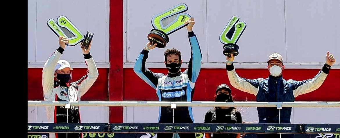 El podio del domingo para la Fiat Competizione en Rosario