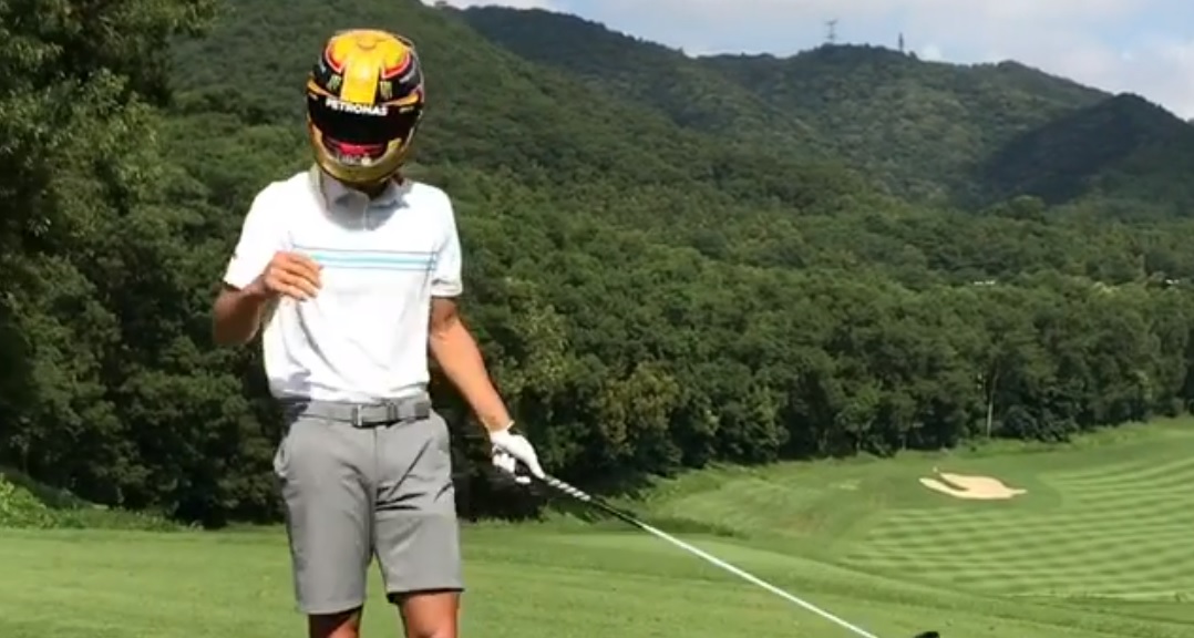 Hamilton y Curry en duelo de golf Hamilton y Curry en duelo de golf