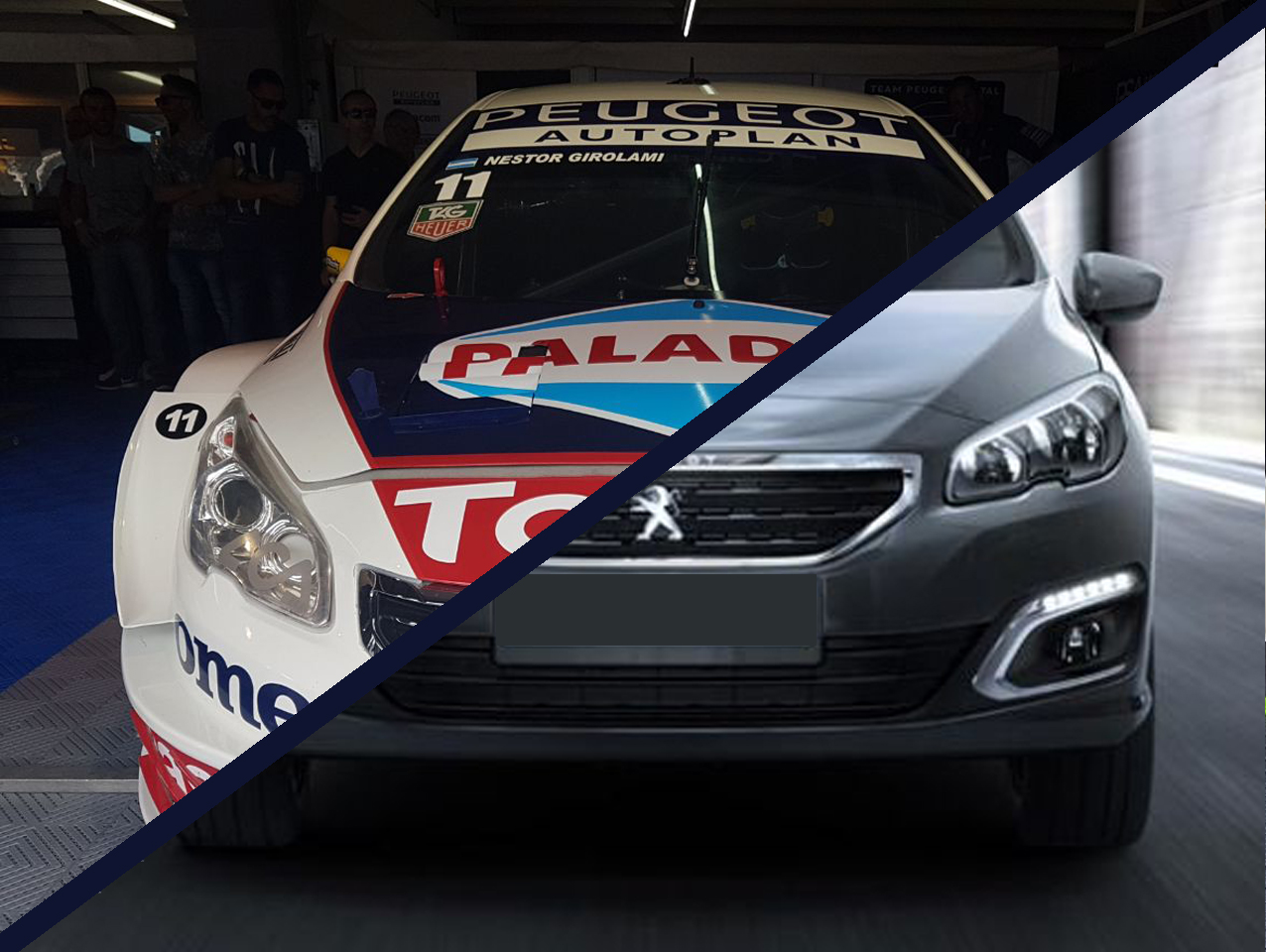 Diferencias entre el Peugeot 408 de carrera y el de calle